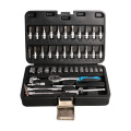 FIXTEC Hand Tools Mechanics Tools Kit And Socket Set 46Pcs Car Repair Tool Kit